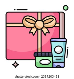 Modern design icon of gift box