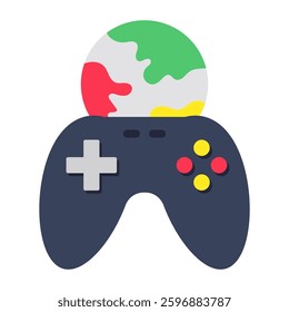 Modern design icon of global gaming