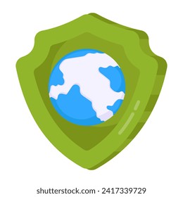 Modernes Design-Symbol für globale Sicherheit
