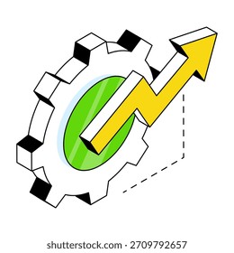 Modern design icon of graph management 