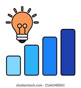 Icono de diseño moderno de la idea gráfica