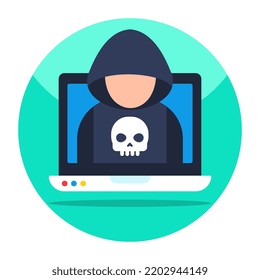 Moderne Design-Ikone des Hackers 