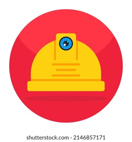 Modern design icon of hard hat