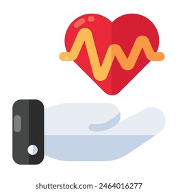 Modern design icon of heart care