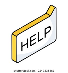 Icono de diseño moderno de chat de ayuda 