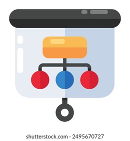Modern design icon of hierarchy presentation 