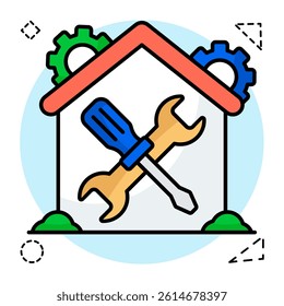 Modern design icon of home repair