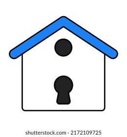 Icono de diseño moderno de seguridad doméstica