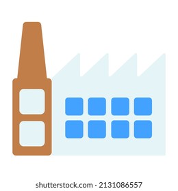 Icono de diseño moderno de la industria

