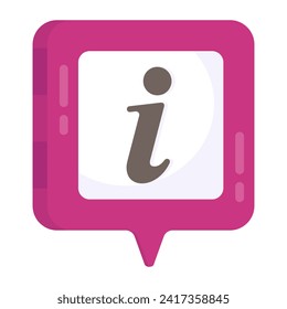 Modern design icon of info chat
