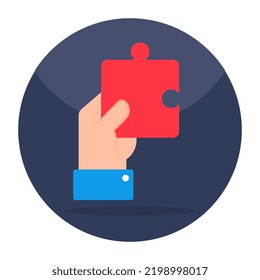 Icono de diseño moderno de jigsaw 