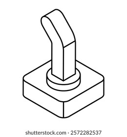 Modern design icon of joystick