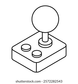 Modern design icon of joystick