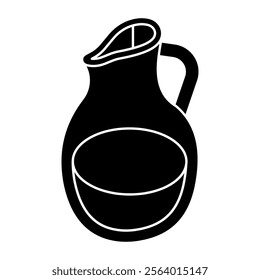 Modern design icon of juice jug