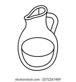 Modern design icon of juice jug