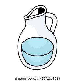 Modern design icon of juice jug