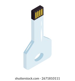 Modern design icon of key
