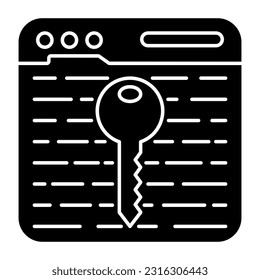 Modernes Design-Symbol der Schlüsselwebsite 