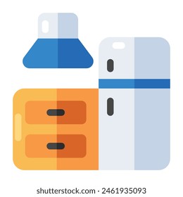 Icono de diseño moderno de la cocina