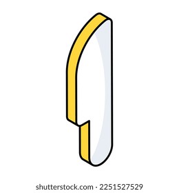 Modern design icon of knife 