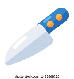 Modern design icon of knife, flat vector