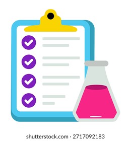 Modern design icon of lab report 