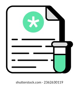 Modern design icon of lab test