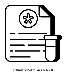 Modern design icon of lab test