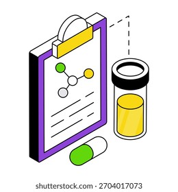 Modern design icon of lab test