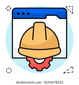 Modern design icon of labor management