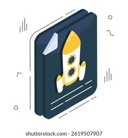 Icono de diseño moderno del lanzamiento