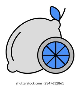 Modern design icon of lemon