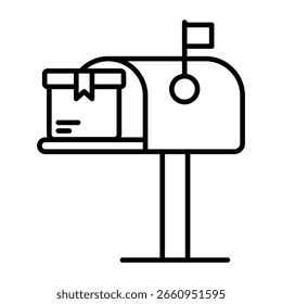 Modern design icon of letterbox
