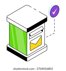 Modern design icon of letterbox