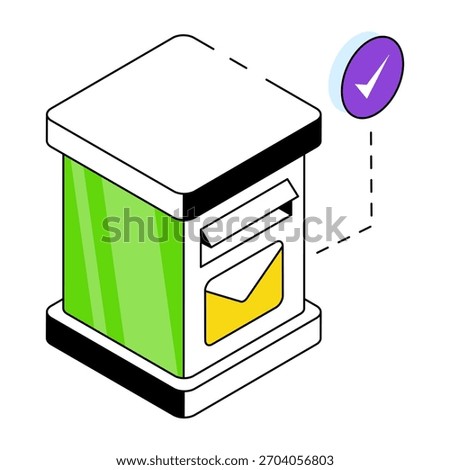 Modern design icon of letterbox