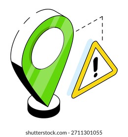 Modernes Design-Symbol für Standortfehler 

