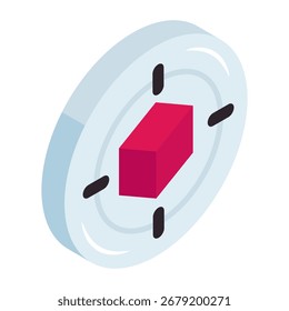 Icono de diseño moderno del objetivo logístico