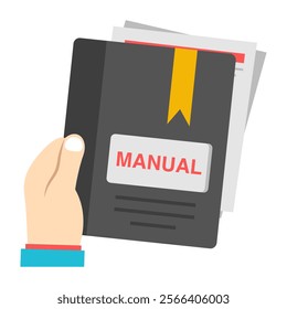 Modern design icon of manual