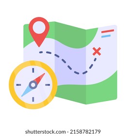 Icono de diseño moderno del mapa