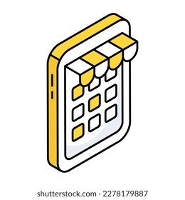 Icono de diseño moderno de aplicaciones móviles