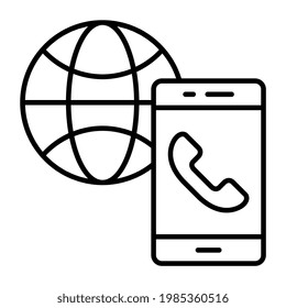 Eine moderne Design-Ikone für Handy-Anrufe 