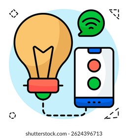Icono de diseño moderno de la idea móvil