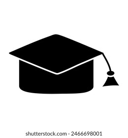 Modern design icon of mortarboard

