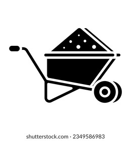 Modern design icon of mulch