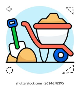 Modern design icon of mulch