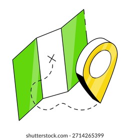 Modernes Design Symbol der Navigation 