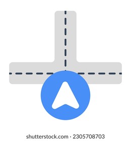 Modern design icon of navigation arrow 