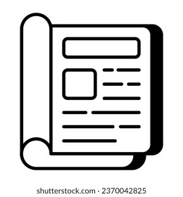 Modern design icon of news journal