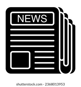 Modern design icon of newspaper