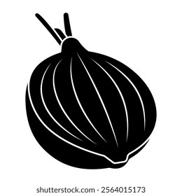 Modern design icon of onion